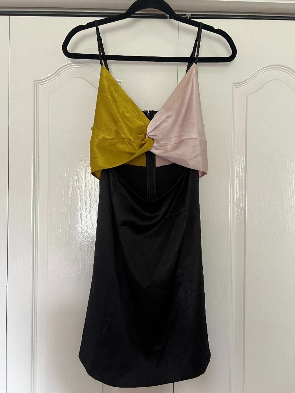 Green, Cream and Black Topshop Mini Dress